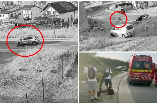 Adolescent pe trotinetă, lovit intenționat cu mașina în Suceava. Șoferul a fost reținut