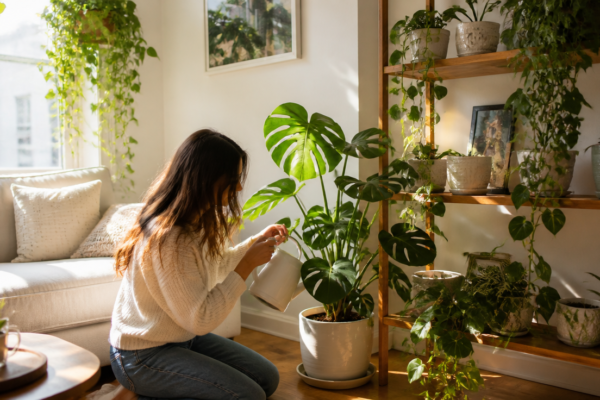 Colțul verde de relaxare: Îngrijirea simplă a plantelor de apartament în weekend