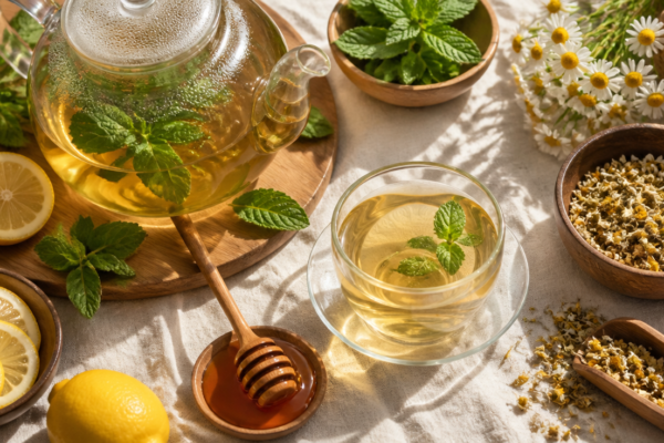 Tonus și vitalitate naturală: Ceaiuri de plante și ingrediente curate pentru digestie